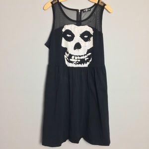 2X Misfits dress T-shirt XXL punk goth 90s plus